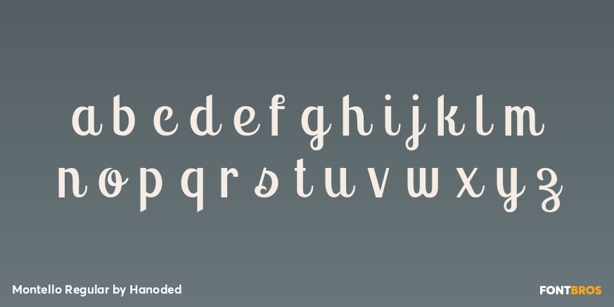 Montello Regular Font Poster #3