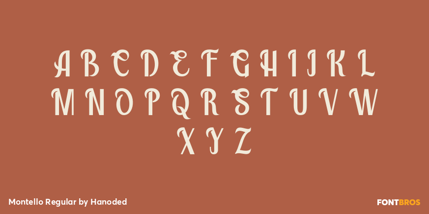 Montello Regular Font Poster #2
