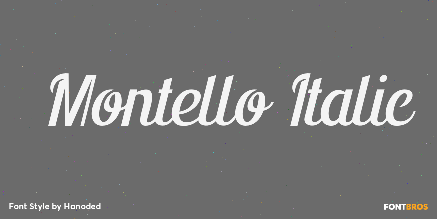 Montello Italic Poster