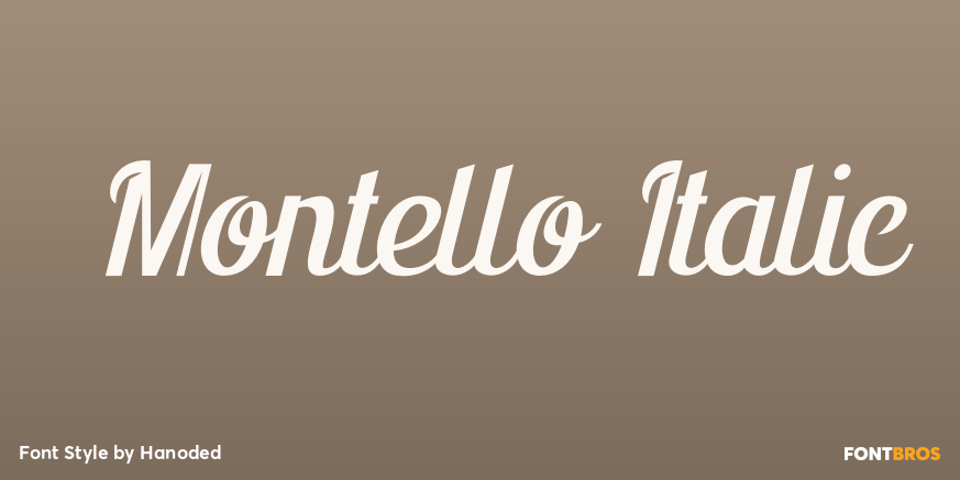 Montello Italic Poster