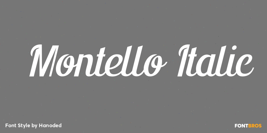 Montello Italic Poster