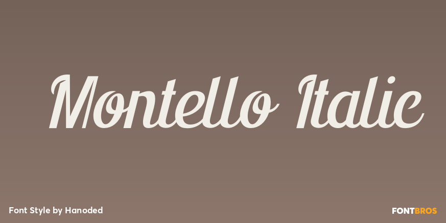 Montello Italic Poster