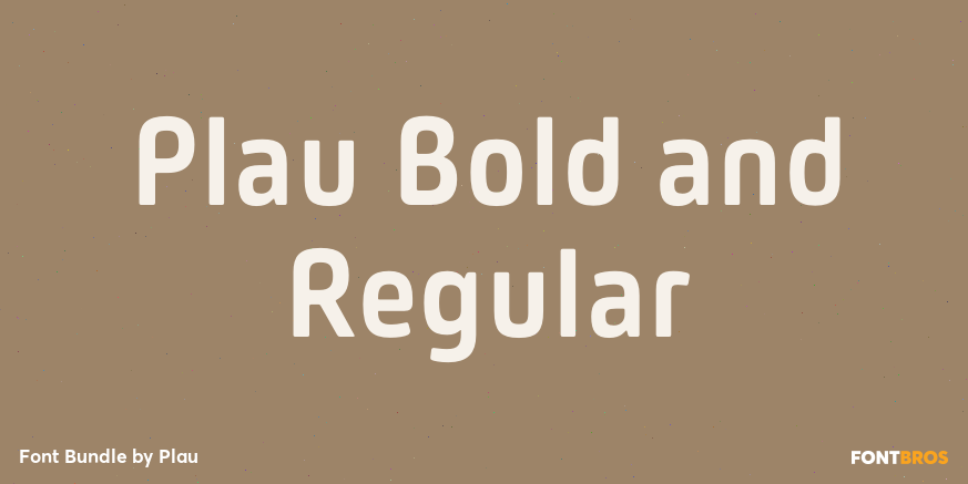 Plau Bold and Regular Font Poster #1