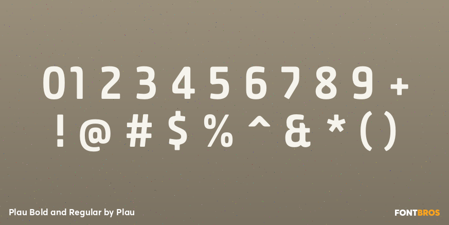Plau Bold and Regular Font Poster #1
