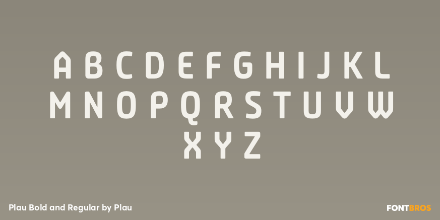 Plau Bold and Regular Font Poster #2