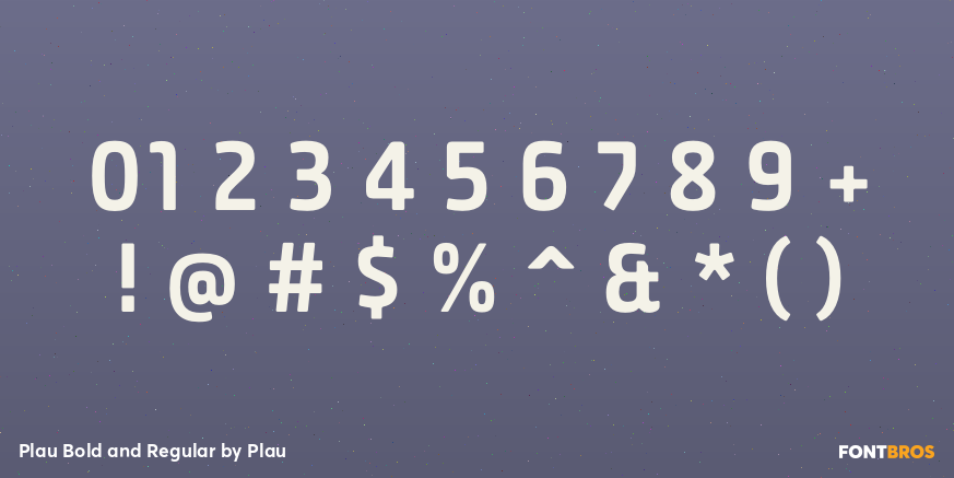 Plau Bold and Regular Font Poster #4