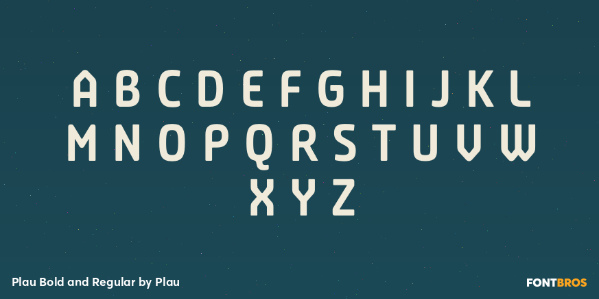 Plau Bold and Regular Font Poster #1