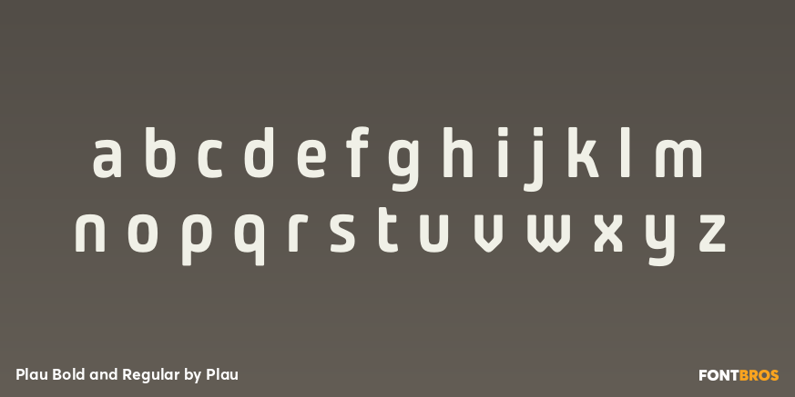 Plau Bold and Regular Font Poster #1