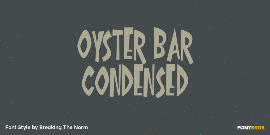 Oyster Bar Condensed Poster