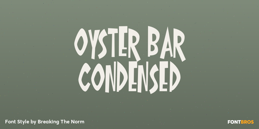 Oyster Bar Condensed Poster