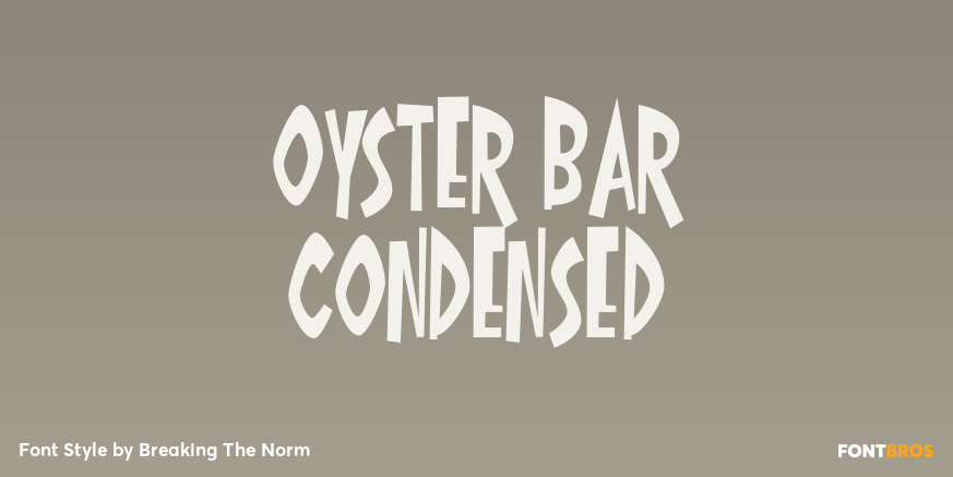 Oyster Bar Condensed Poster