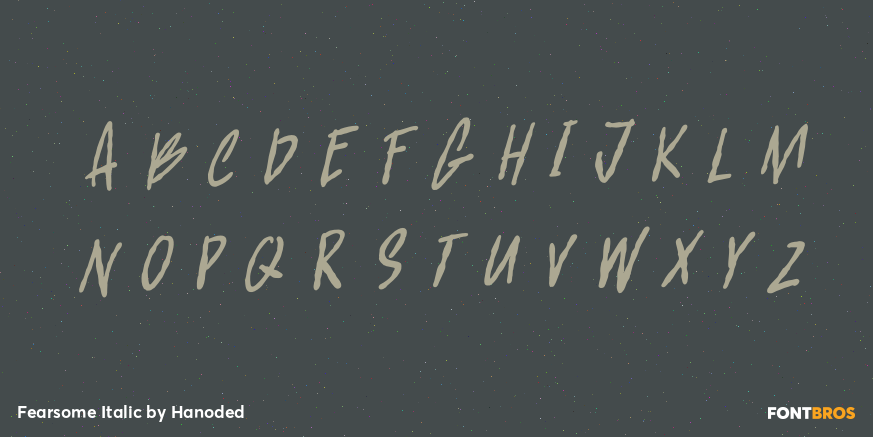 Fearsome Italic Font Poster #2