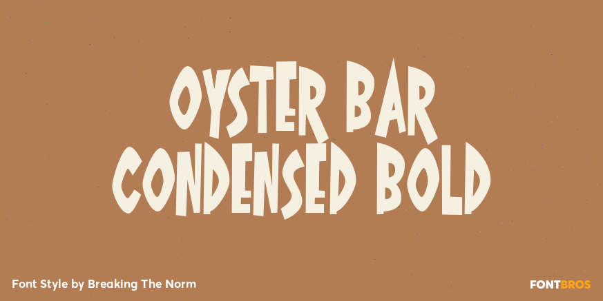 Oyster Bar Condensed Bold Poster