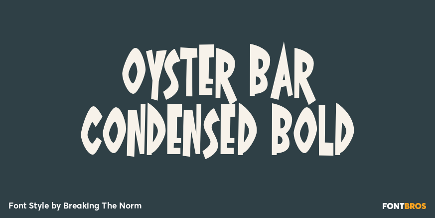 Oyster Bar Condensed Bold Poster