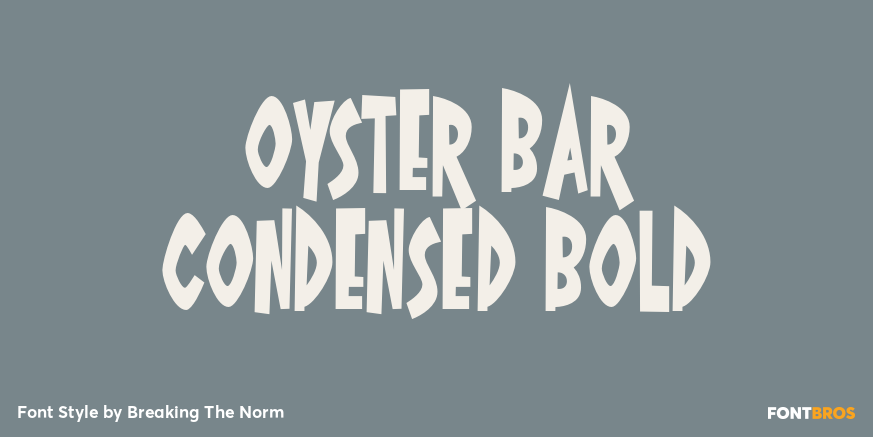 Oyster Bar Condensed Bold Poster