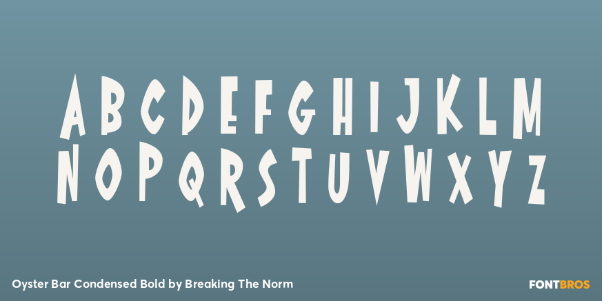 Oyster Bar Condensed Bold Font Poster #1