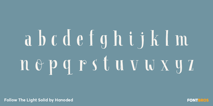 Follow The Light Solid Font Poster #1
