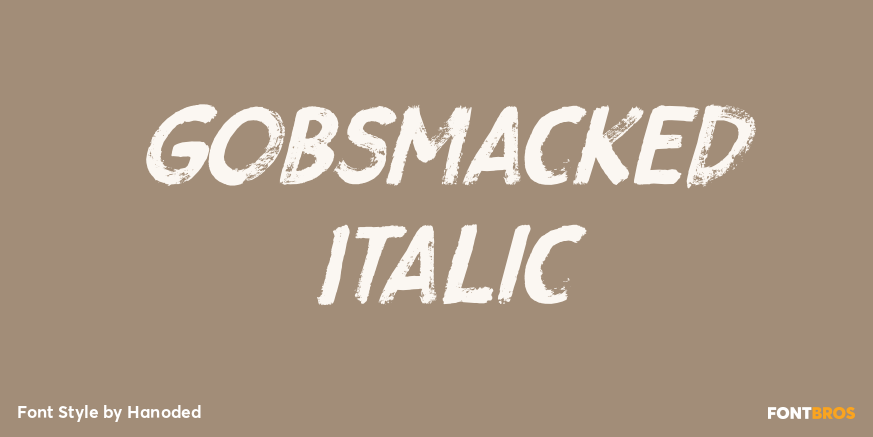 Gobsmacked Italic Poster