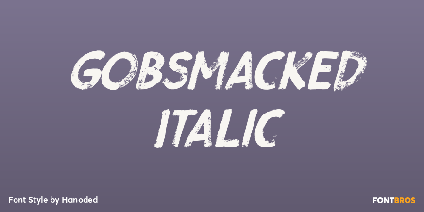 Gobsmacked Italic Poster