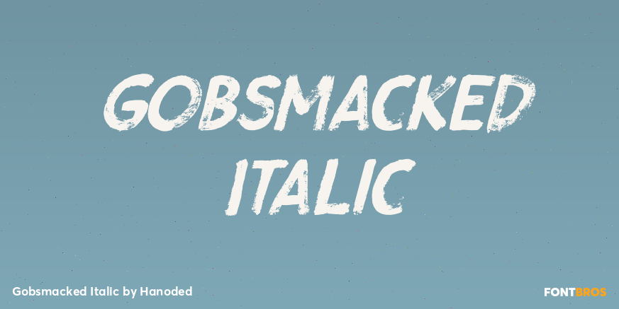 Gobsmacked Italic Poster