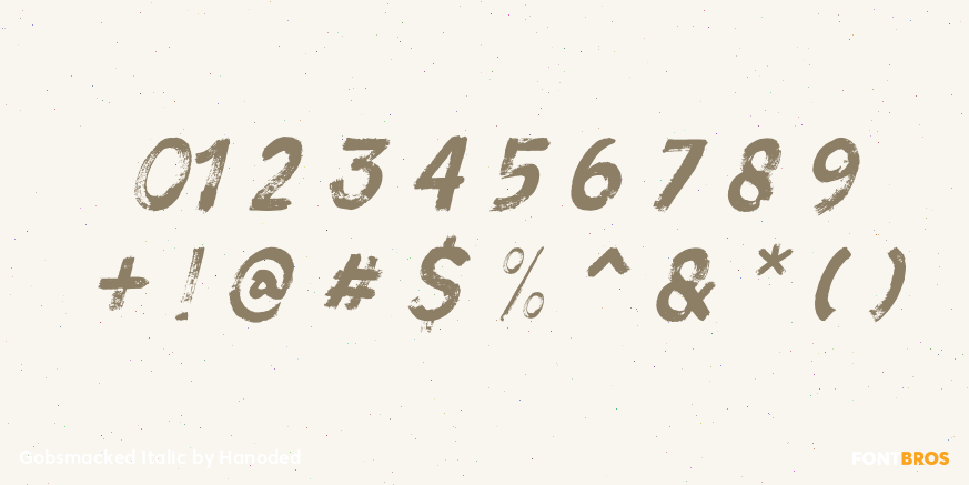 Gobsmacked Italic Font Poster #4