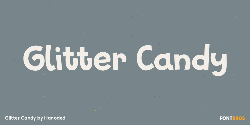 Glitter Candy Font Poster #1