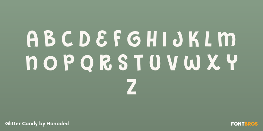 Glitter Candy Font Poster #2