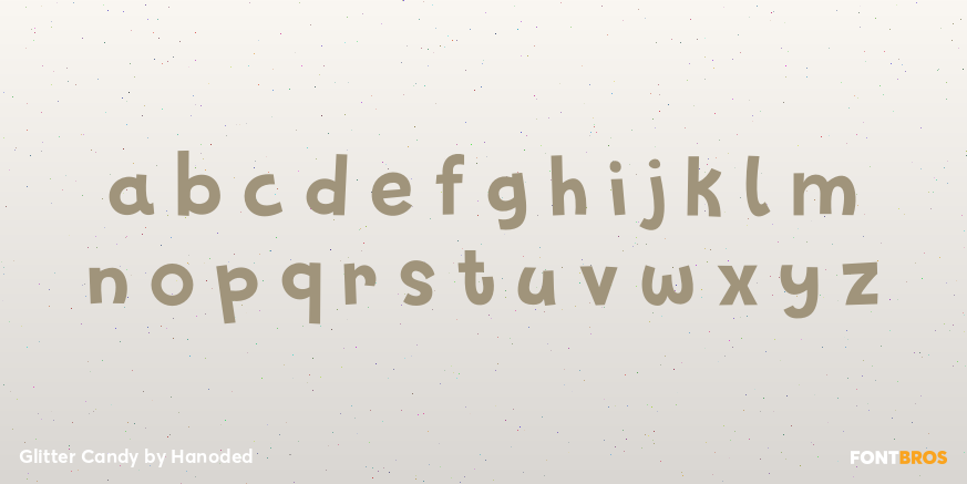 Glitter Candy Font Poster #3