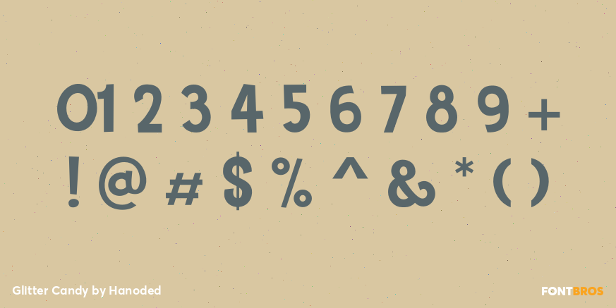 Glitter Candy Font Poster #4