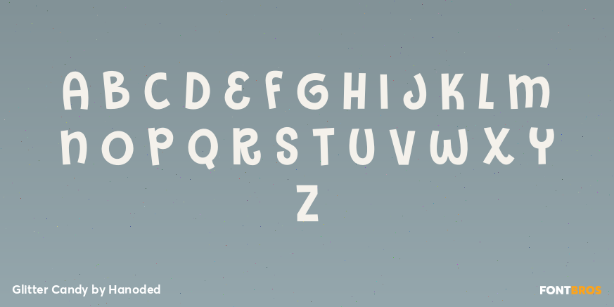 Glitter Candy Font Poster #2