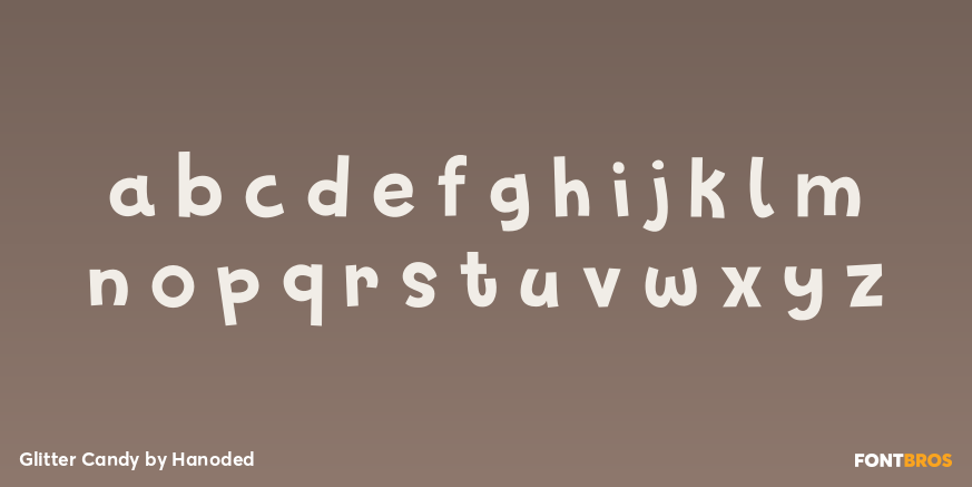 Glitter Candy Font Poster #3