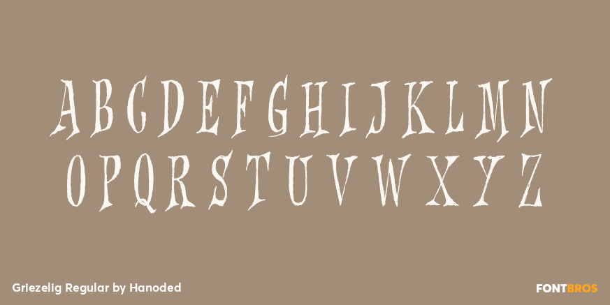 Griezelig Regular Font Poster #2