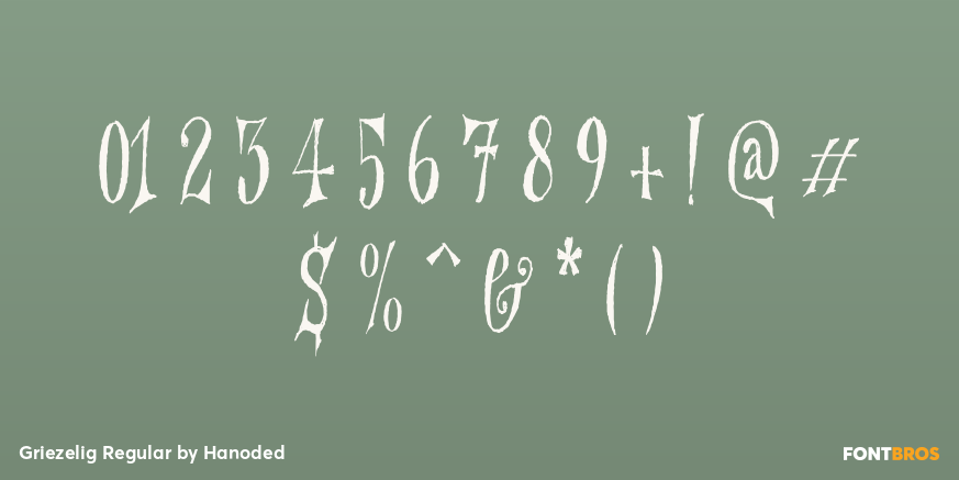 Griezelig Regular Font Poster #4