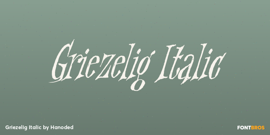 Griezelig Italic Poster
