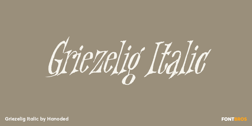Griezelig Italic Poster