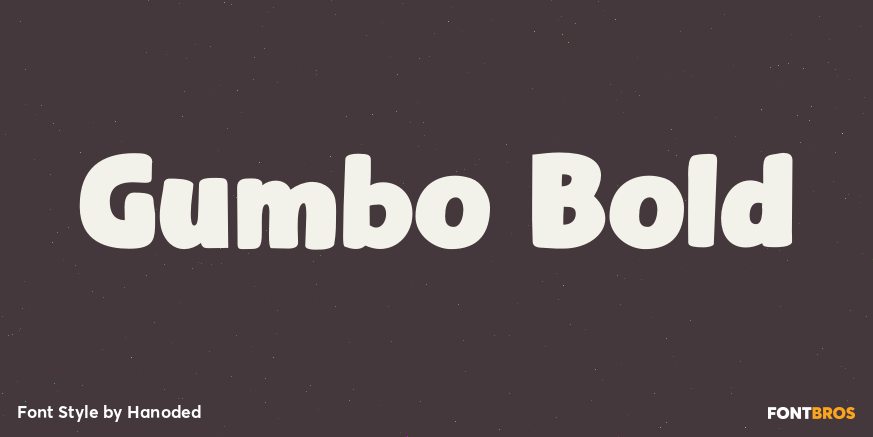 Gumbo Bold Font Poster #1