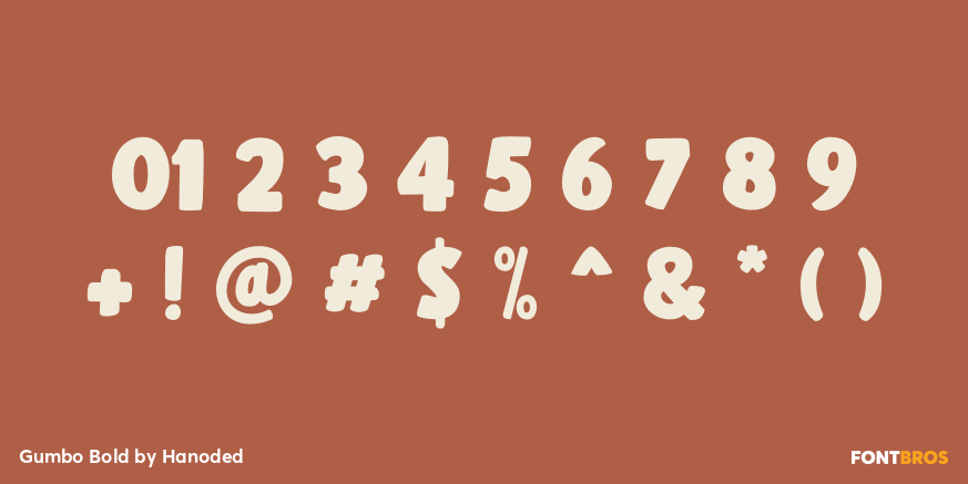 Gumbo Bold Font Poster #1