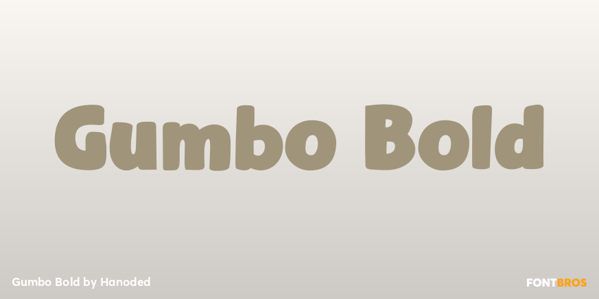 Gumbo Bold Font Poster #1