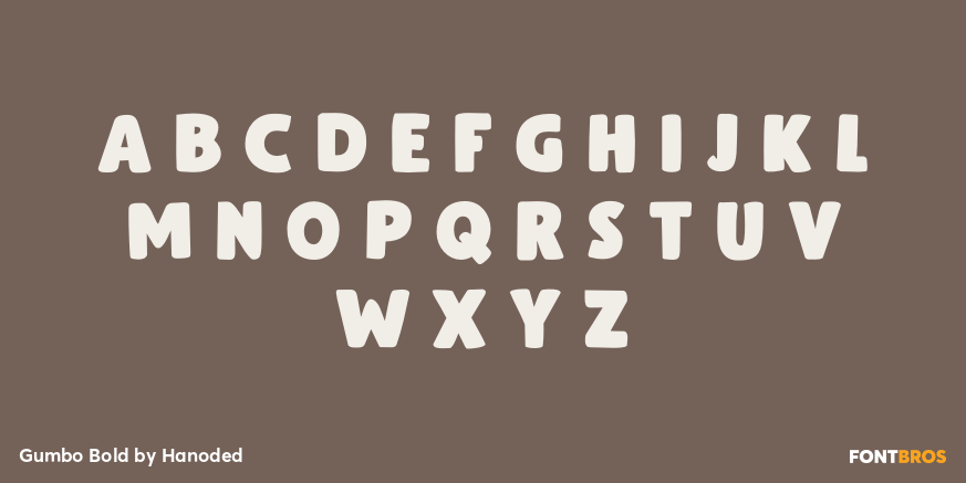 Gumbo Bold Font Poster #2