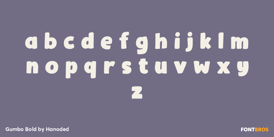 Gumbo Bold Font Poster #3