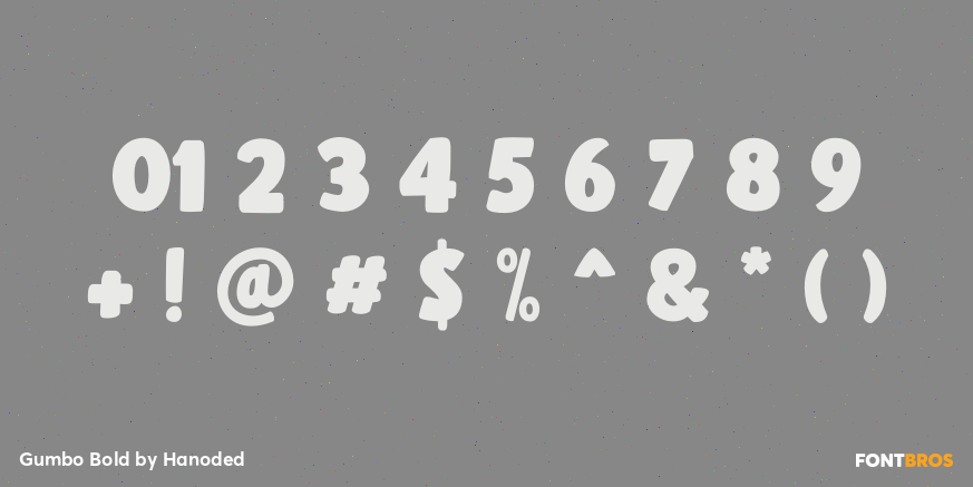 Gumbo Bold Font Poster #4