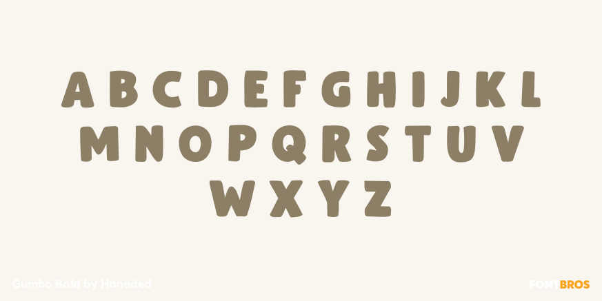 Gumbo Bold Font Poster #1