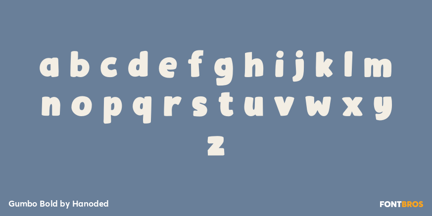 Gumbo Bold Font Poster #1