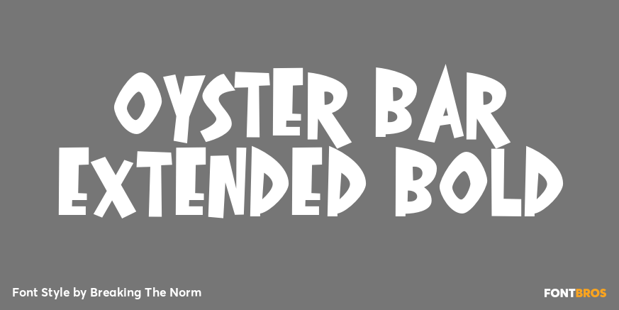 Oyster Bar Extended Bold Poster