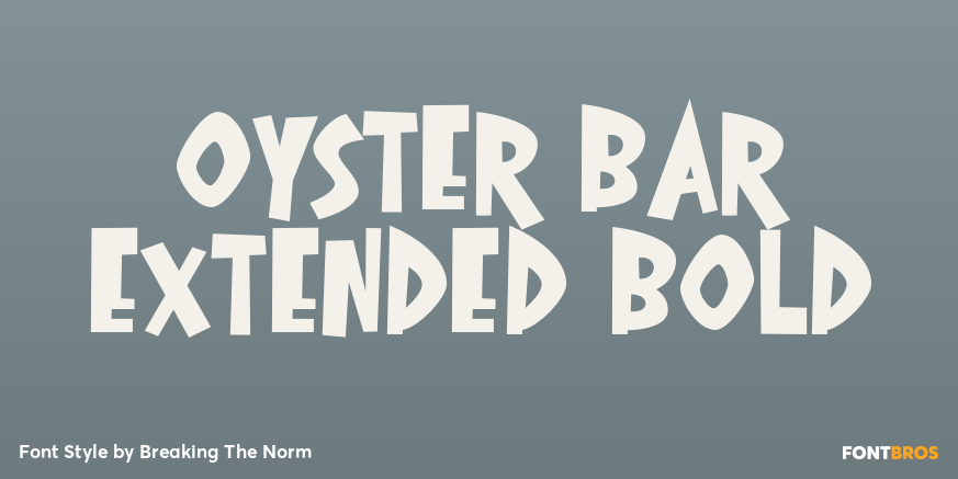 Oyster Bar Extended Bold Poster