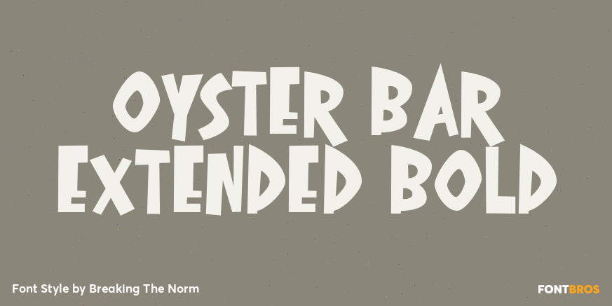 Oyster Bar Extended Bold Poster