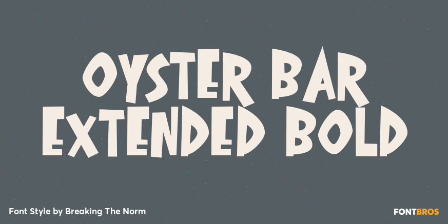 Oyster Bar Extended Bold Poster