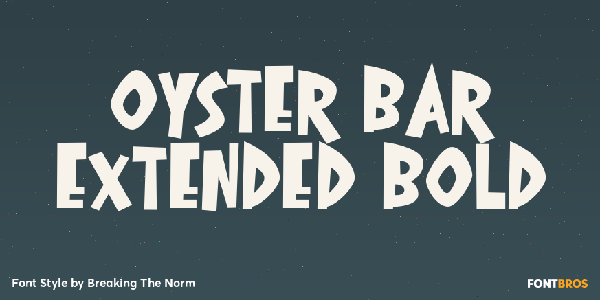Oyster Bar Extended Bold Poster