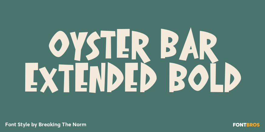 Oyster Bar Extended Bold Poster