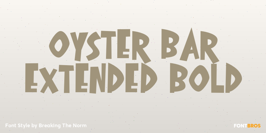 Oyster Bar Extended Bold Poster